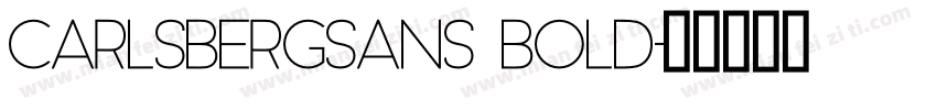 CarlsbergSans Bold字体转换